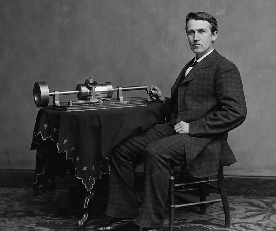 Edison et son phonographe